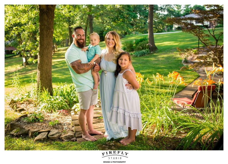 Brandon and Tiffany's engagement session by the lake in the summer