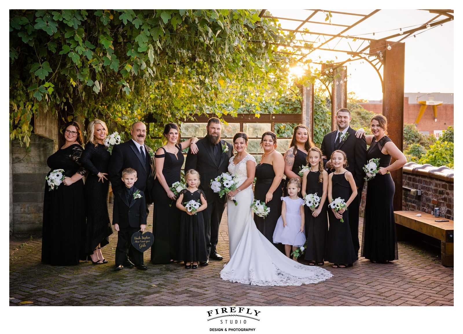 Bridal party at The Standard Knoxville TN wedding